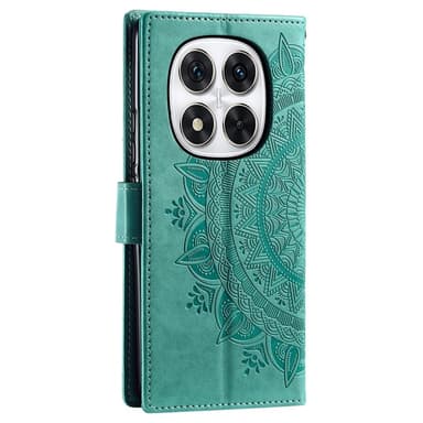 SKALO Xiaomi Redmi Note 14 Pro+ 5G Mandala Plånboksfodral - Turkos