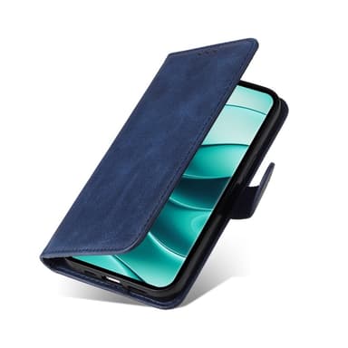 SKALO Xiaomi Redmi Note 14 Pro+ 5G PU-läder Plånboksfodral - Blå