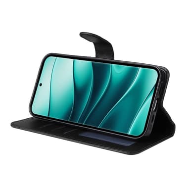 SKALO Xiaomi Redmi Note 14 Pro+ 5G PU-läder Plånboksfodral - Svart