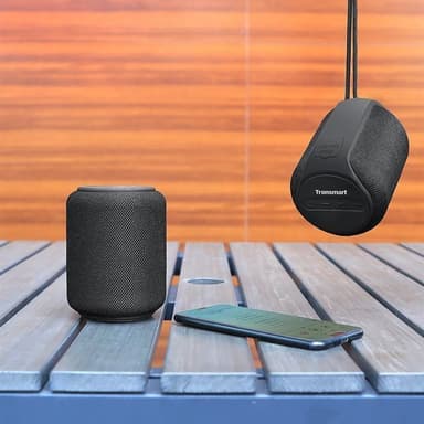 Tronsmart T6 Bluetooth-högtalare 15W med djup bas och IPX6-vattentäthet - Svart