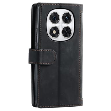SKALO Xiaomi Redmi Note 14 Pro+ 5G Big Wallet 9-FACK Plånboksfodral - Svart