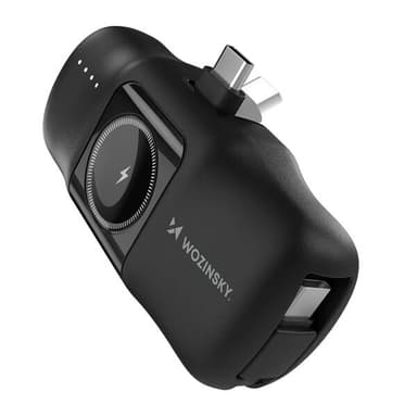 Wozinsky Powerbank 5000mAh 15W med USB-C-kontakt och trådlös laddning för Apple Watch