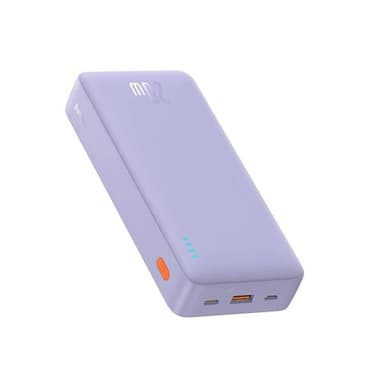 Baseus Airpow Powerbank med tvåvägs snabbladdning 20W 20000mAh - Lila