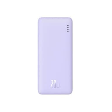 Baseus Airpow Powerbank med tvåvägs snabbladdning 20W 20000mAh - Lila