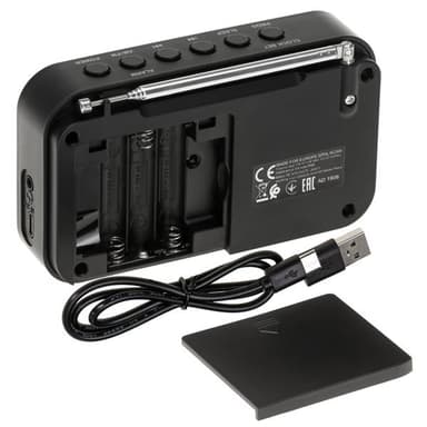 Adler FM-Radio med PPL och LCD-display
