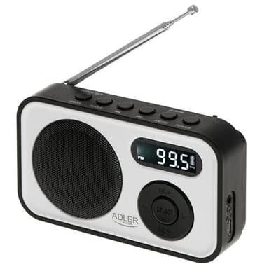 Adler FM-Radio med PPL och LCD-display
