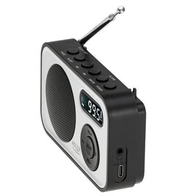 Adler FM-Radio med PPL och LCD-display