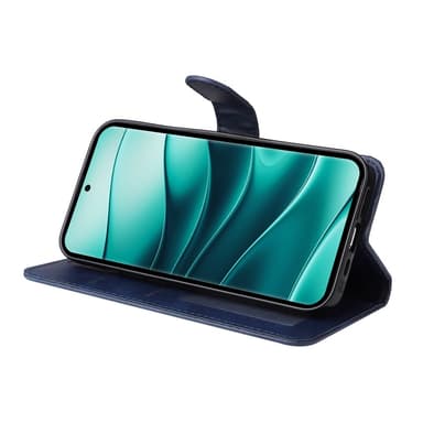 SKALO Xiaomi Redmi Note 14 Pro+ 5G PU-läder Plånboksfodral - Blå