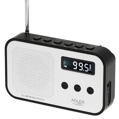 Adler FM-Radio med PPL och LCD-display