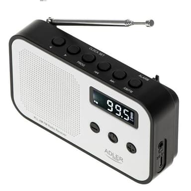 Adler FM-Radio med PPL och LCD-display