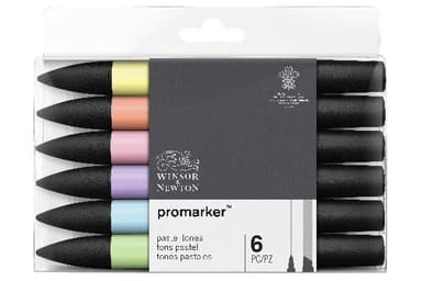 Promarker 6 Pastel Tones