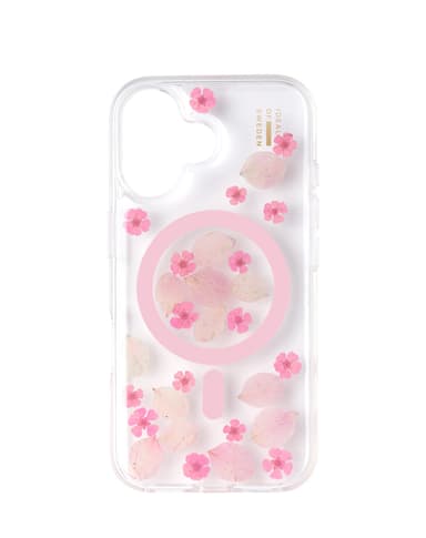 Clear Case MagSafe iPhone 16 Cherry Blossom