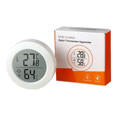 Termometer Hygrometer Hem Bil Inomhus Utomhus Temperatur Fuktighetsmätare