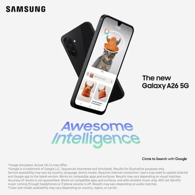 Samsung Galaxy A26 5G smartphone 8/256GB (vit)