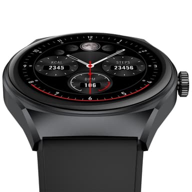 Celly Trainerhalo Smartwatch med rund urtavla Svart
