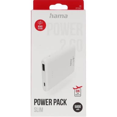 Hama Powerbank Slim 5000mAh Vit