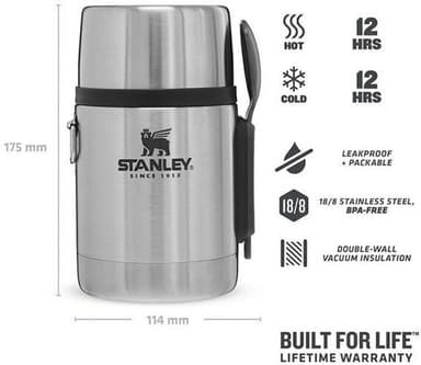 Stanley The Stainless Steel All-In-One livsmedelstermos, rostfritt stål, 530 ml