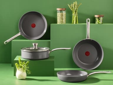 Tefal (RE)NEW+ -stekpanna, 30 cm, keramisk beläggning, grått.