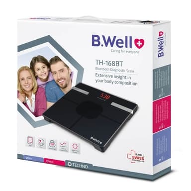 B.WELL Badrumsvåg TH168 Bluetooth  Kroppsfettmätning