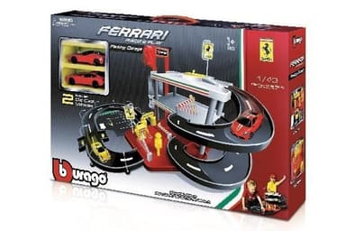Ferrari parking garage incl. 2 cars 1:43