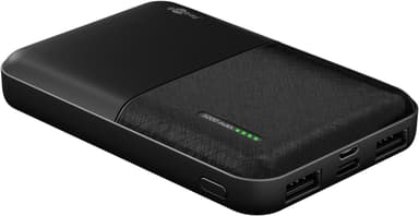 Goobay Powerbank kompakt 5.000 mAh praktisk och platsbesparande design med 5.000 mAh, perfekt för resor