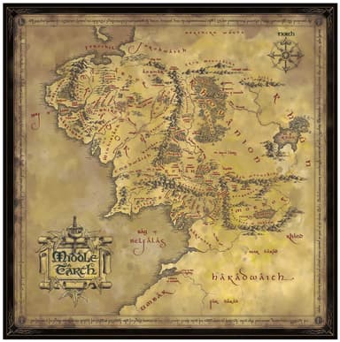 Noble Collection Lord of the Rings pussel (Middle-Earth)