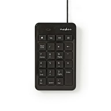 Nedis Trådat Tagentbord | USB-A | Kontor | Enhandig | Numerisk | Numeriskt tangentbord