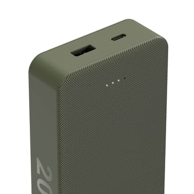 Hama Powerbank Colour 20 20000mAh USB-C+USB-A Grön