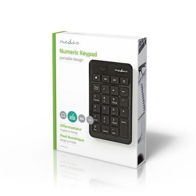 Nedis Trådat Tagentbord | USB-A | Kontor | Enhandig | Numerisk | Numeriskt tangentbord