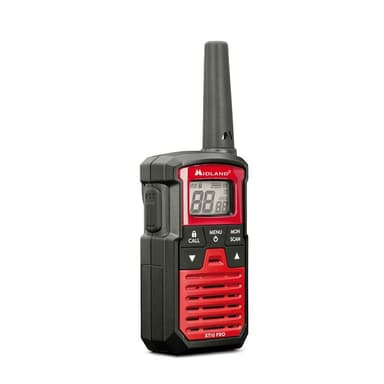 MIDLAND Walkie Talkie XT10 Pro Svart/Röd