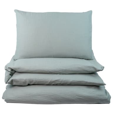 NG Baby Påslakan Spjälsäng Muslin Frosty Green