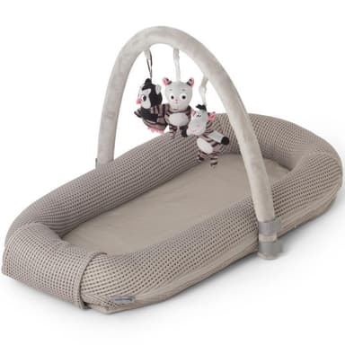 Carlobaby Babynest, Våfflad, Grå