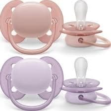Philips Avent SCF091/31 Ultra Soft napp, 0-6 månader, 2 st, lila