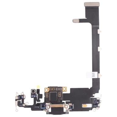Laddkontakt till iPhone 11 pro max, Charge connector flex cable, Svart