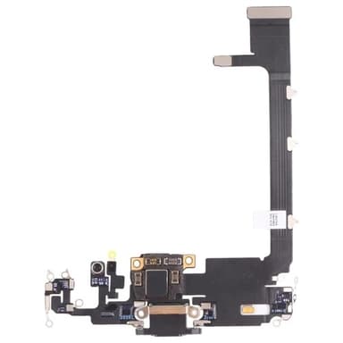 Laddkontakt till iPhone 11 pro max, Charge connector flex cable, Svart
