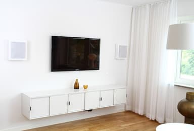 DLS Flatbox Slim Mini vägghögtalare i vitt, styck