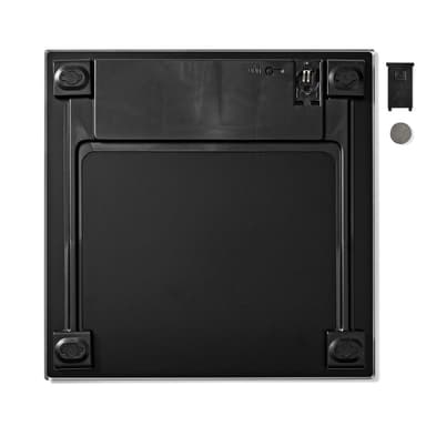 Nedis Personvåg | Digital | Svart | Härdat Glas | Maximal vägningskapacitet: 150 kg