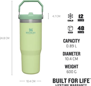 Stanley The IceFlow Flip Straw Tumbler termosflaska, blå, 890 ml