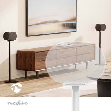 Nedis Högtalar Fäste | Kompatibel med: Sonos® Era300 | Ställ | 5 kg | Fast | ABS / Metall | Vit