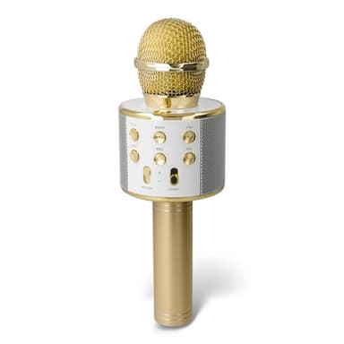Forever BMS-300 Lite Bluetooth Karaoke-mikrofon med högtalare, Guld