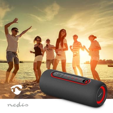 Nedis Bluetooth® Högtalare | Maximal batteritid: 4 timmar | Handhållen design | 30 W | Stereo | Inbygd mikrofon | X5 | Synkroniseringsbar | Svart