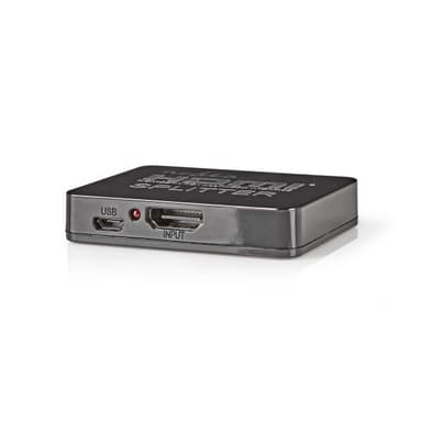 Nedis HDMI ™ Splitter | 2-Port port(s) | HDMI™ ingång | 2x HDMI™ utgång | 4K@30Hz | 2.25 Gbps | ABS / PVC | Svart