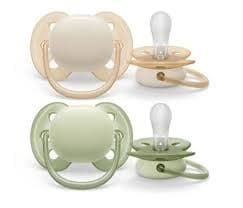 Philips Avent SCF091/05 Ultra Soft napp, 0-6 månader, 2 delar, neutral