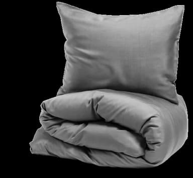 Nottingham Bäddset King size, Satin, Ljusgrå