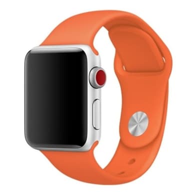 Silikon Klockarmband kompatibelt med Apple Watch, 42/44/45 mm, Orange