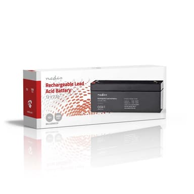 Nedis Uppladdningsbart blybatteri | Bly-syra | Uppladdningsbara | 12 V | 2000 mAh