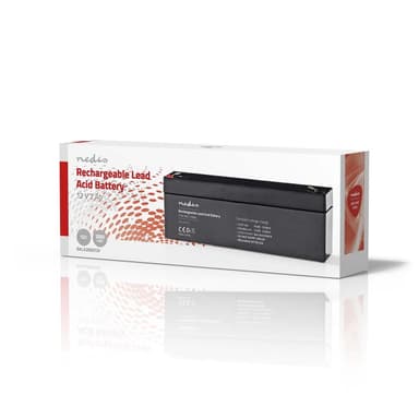 Nedis Uppladdningsbart blybatteri | Bly-syra | Uppladdningsbara | 12 V | 2000 mAh