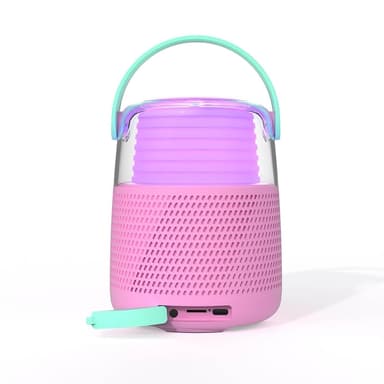 Mobility On Board Högtalare Karaoke Kit Mic LED Rosa
