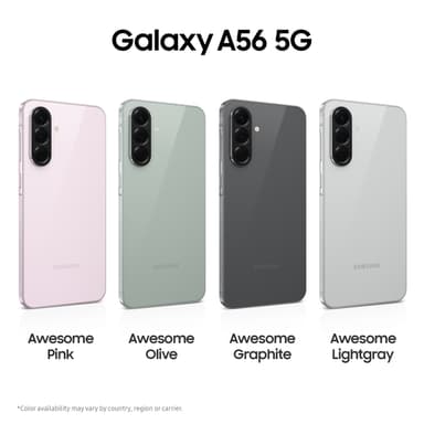 Samsung Galaxy A56 5G smartphone 8/256GB (ljusgrå)