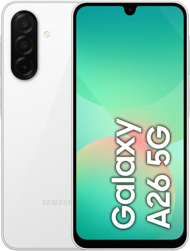 Samsung Galaxy A26 5G smartphone 6/128GB (vit)